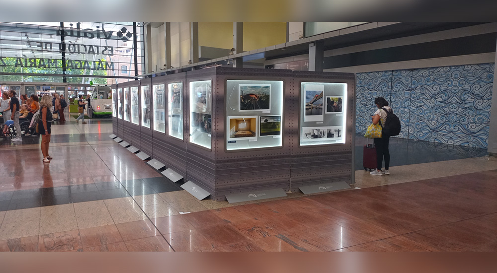 La exposici�n fotogr�fica �Caminos de Hierro� llega a la estaci�n de M�laga Mar�a Zambrano